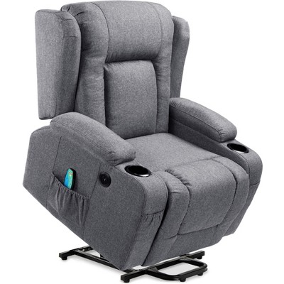 Massage Recliner Electric Lift Chair With Side Bags, Adjustable Massage And  Heating Function, Squirrel Gray - Modernluxe : Target