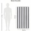 Oversized Cabana Stripe Beach Towels - 35x70 Grey, 2 Pack, Luxury Plush Cotton - 4 of 4