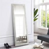 Lirago 64" x 21" Solid wood brushed Rectangle full body mirror with Scratch Resistant Aluminum Alloy Frame with bracket White - 3 of 4