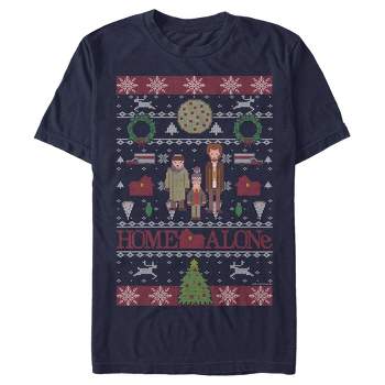 Men's Home Alone Characters Ugly Sweater T-Shirt