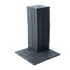 Vynxaria 44 Pieces of 12x12 Gray Plastic Interlocking Tiles with Checkerboard Pattern, Waterproof for Patio, Poolside, Balcony, Backyard - 4 of 4