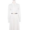 INSPIRE CHIC Women's Thin Elastic Pearl Buckle Belts for Dresses Shirt - 4 of 4