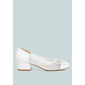 Tudum Rhinestone Detail Mesh Ballerinas - 1 of 4