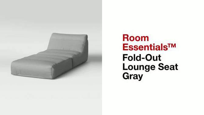 Fold-Out Lounge Seat Gray - Room Essentials&#8482;, 2 of 8, play video
