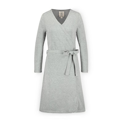 Hope & Henry Womens' Wrap Sweater Dress