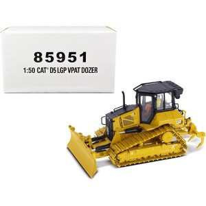 CAT Caterpillar D5 LGP VPAT Track Type Tractor Dozer Yellow w/Operator "High Line" Series 1/50 Diecast Model by Diecast Masters - 1 of 4