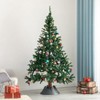 Gardenised Plastic Christmas Tree Stand With Screw Fastener - 2 of 4