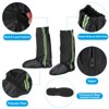 Unique Bargains Waterproof Outdoor Protective Zipper Non-Slip Shoe Gaiters 1 Pair - 4 of 4