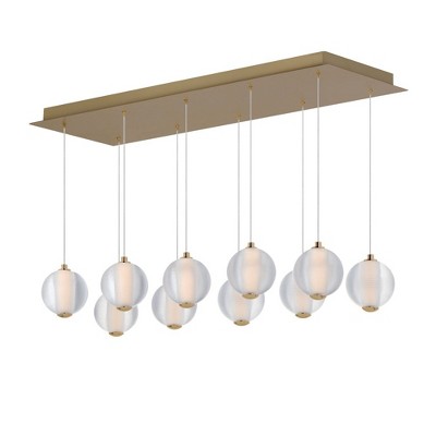 ET2 Lighting Rhythm 10 - Light Island Pendant Light in  Gold