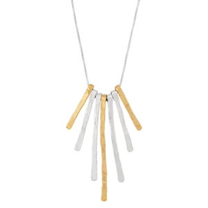 Silpada 'Golden Whisper' Sterling Silver and Brass Pendant Necklace, 16" + 2" - 1 of 4