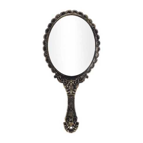 Unique Bargains Hand Mirror With Handle 9.8