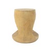 CAVINAS MGO Hollow Patio Side Table, Wood-like Texture Outdoor End Table, Round Sofa Side Table -Indoor/Outdoor End Table - 4 of 4