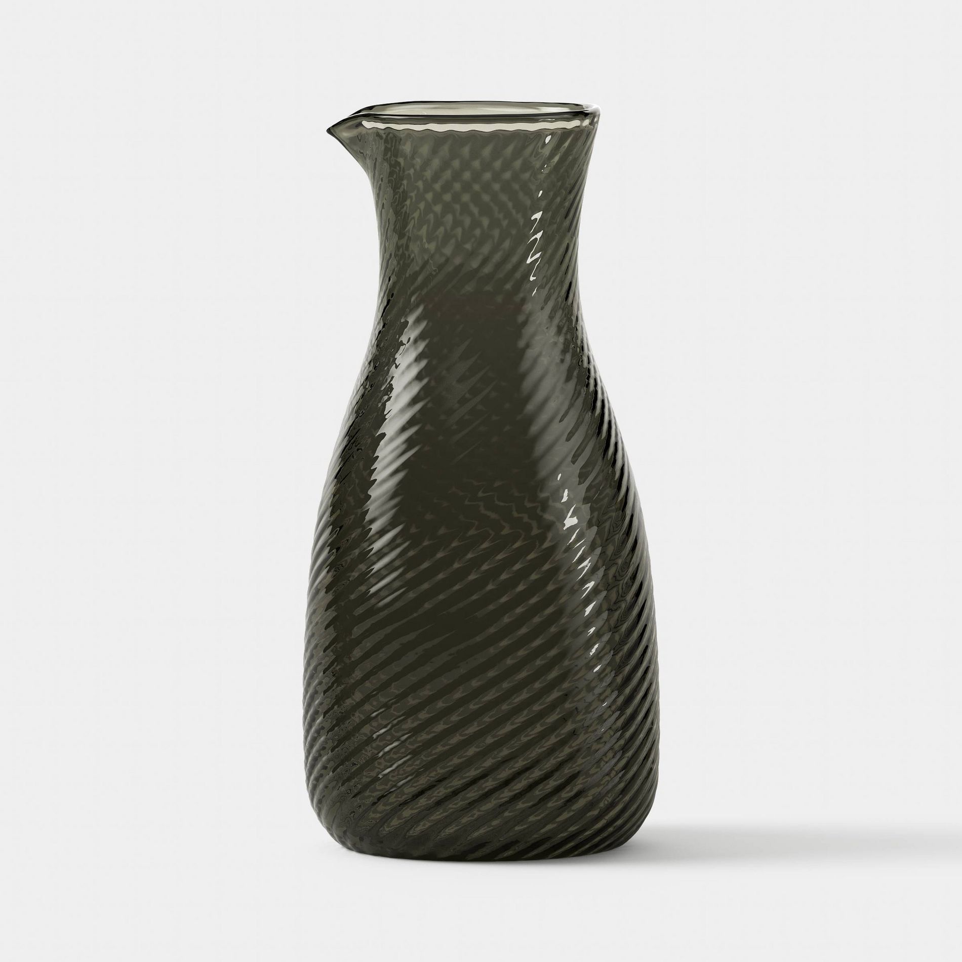 67.6 fl oz Glass Swirl Pitcher Green - Threshold™