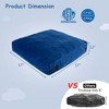 Costway 57" x 57" Crash Pad Sensory Mat with Foam Blocks & Washable Velvet Cover Blue/Black - image 3 of 4