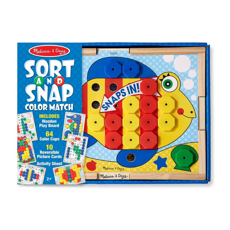 Melissa &#38; Doug Sort and Snap Color Match - Sorting and Patterns Educational Toy, 4 of 11