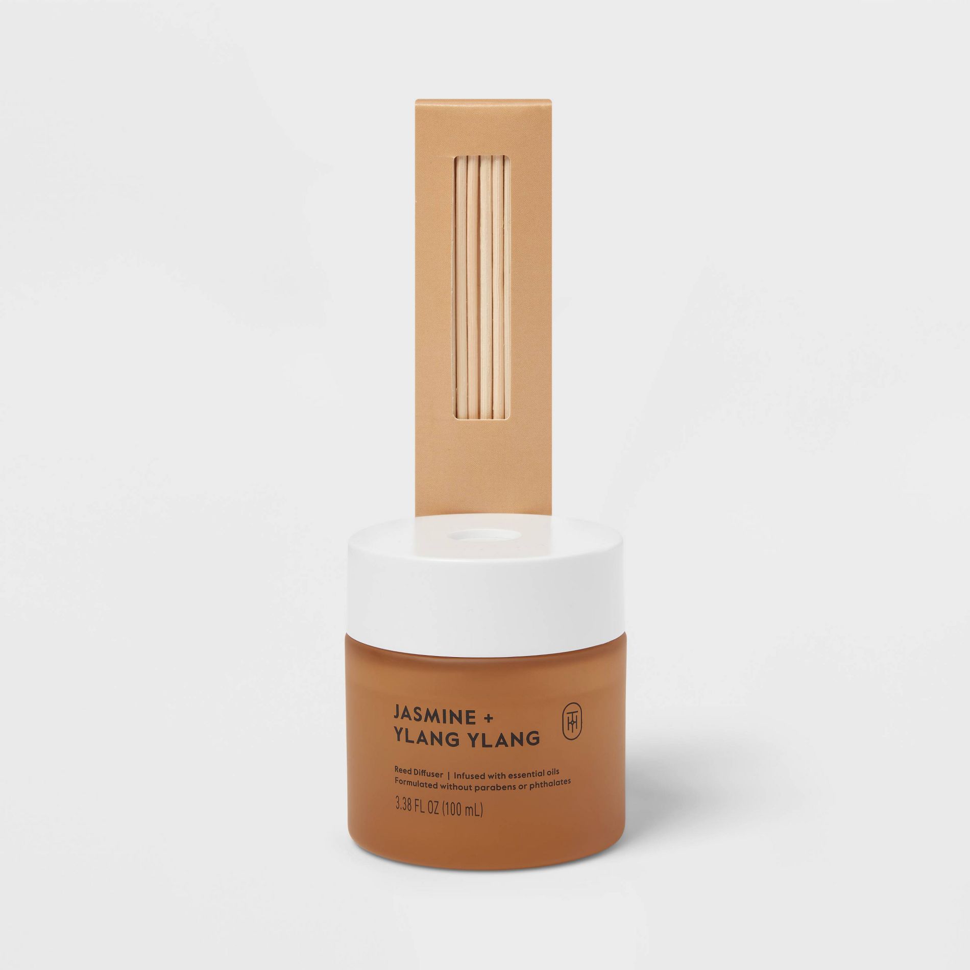 Glass Reed Diffuser Jasmine and Ylang Ylang 3.38 fl oz - Threshold™