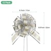 Unique Bargains Plastic Tree Stripes Gold Edge Large Satin Pull Bows 12 Pcs - 3 of 4