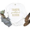 Simply Sage Market Women's Thankful Grateful Blessed Long Sleeve Garment Dyed Tee - 3 of 4