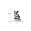 Black Bow Jewelry Sterling Silver Abyssinian Cat Bead Charm - 3 of 4