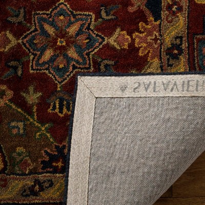 Heritage Red Multicolor Hand-Tufted Wool Area Rug 2'3" x 4'
