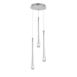 ET2 Lighting Stillo 3 - Light Pendant in  Satin Nickel - 1 of 4