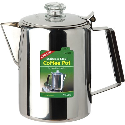 Stainless Steel Percolator Coffee Pot 9 Cups