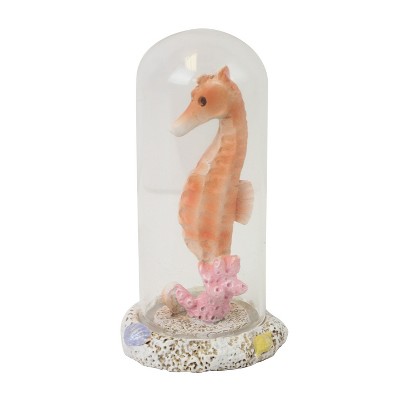 Beachcombers 3" RESIN SEAHORSE IN A GLASS DOME
