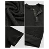 Men's Short Sleeve Textured Knit Henley Shirt Casual Style Pullover T-Shirt - 3 of 4