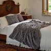 Amelie Home Soft Faux Fur Throw Blanket, Faux Rabbit Fur Striped Throw Blanket - 2 of 4