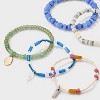 Semi Precious Jasper Beaded Medallion Bracelet Set 5pc - Universal Thread™ - 4 of 4