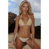 Moda Minx Lumiére 'Gold' Lurex Triangle Crystal Bikini Top - 4 of 4