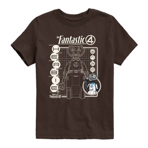 Boys' - Marvel - Fantastic Four Herbie Blueprint Short Sleeve Graphic T-Shirt - 1 of 3