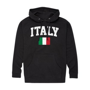 Men's - Instant Message - Italy Flag Graphic Fleece Pullover Hoodie - 1 of 4