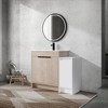 GDFStudio Jocelyn Contemporary Freestanding Bathroom Vanity with Adjustable Shelves and Cabinets - 2 of 4