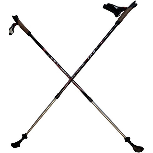 2pk Adjustable Trekking Poles Black - All In Motion™