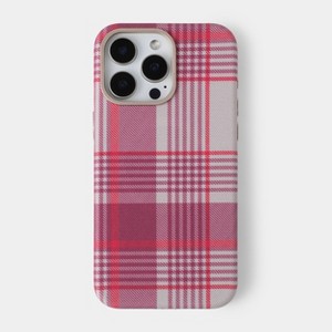 iPhone 15 Pro Max Plaid Phone Case - heyday™ Cranberry Fizz : Target