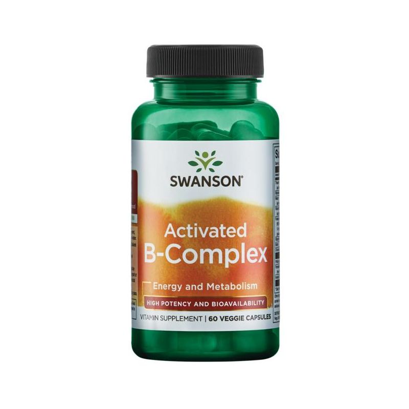 Swanson Vitamin B Activated B-Complex - High Potency and Bioavailability Veggie Capsule 60ct, 1 of 3