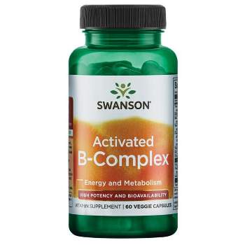 Swanson Vitamin B Activated B-Complex - High Potency and Bioavailability Veggie Capsule 60ct