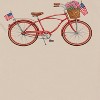 Rerun Island Men's American Bicycle Americana 4Th Of July Short Sleeve Graphic Cotton T-Shirt - Sand S - 2 of 4