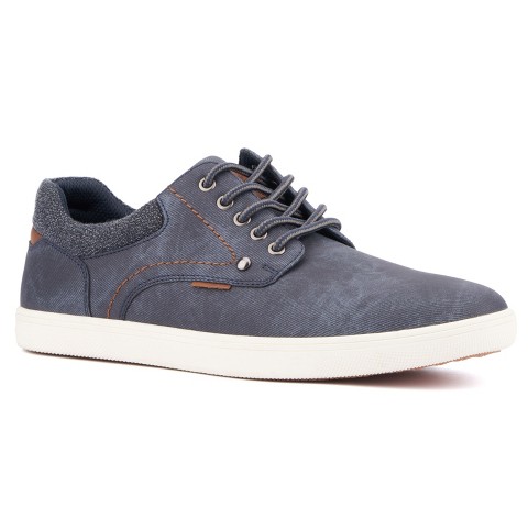 Reserved Footwear New York Men's Dan Low Top Sneakers - 10, NAVY