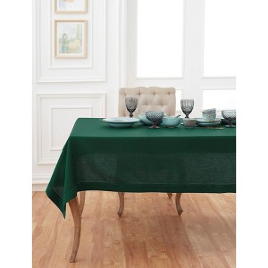 Solino Home Linen Tablecloth | Classic Hemstitch - 1 of 4