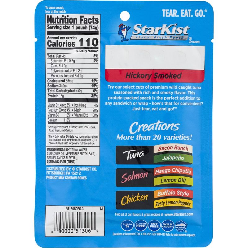 StarKist Tuna Creations Hickory Smoked Pouch - 2.6oz, 2 of 6