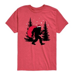 Boys' - Instant Message - Sasquatch Santa Short Sleeve Graphic T-Shirt - 1 of 4