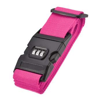 Unique Bargains Travel Packing Adjustable Luggage Strap with Buckle and Combination Lock