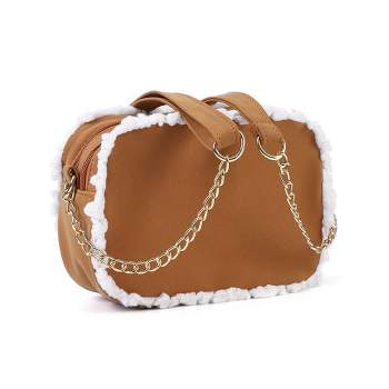 Small Retro Classic Fashion Design Messenger Shoulder Bag with Zipper Closure for Women