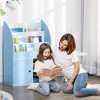 FONTOI Kids Toy Storage Organizer for Preschool & Early Reading, Kids Bookcase with Cabinet, Book Organizer Kids Playroom, Blue, 25.75"*36.5"*11.5" - 2 of 4