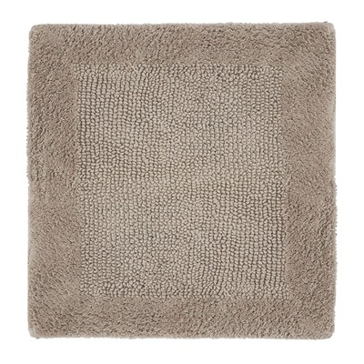 Edge Beige Cotton Tufted Reversible Bath Rug Set 17" x 24"