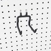 LunaLulinlk 4-Pack Pegboard Hooks, Black Hangers for Garage Retail Display Craft Organization - 2 of 4