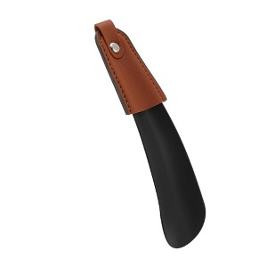 Unique Bargains Straight PU Leather Case Shoe Horn 1 Pc - 1 of 4