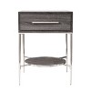 Airsurfer 18-inch Charcoal Gray Nightstand Modern Minimalist Nightstand Bedroom Storage for Bedroom Organization - 3 of 4